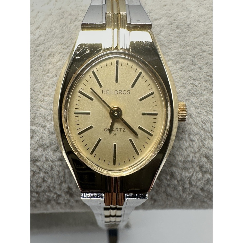 Helbros 01413 Y481 86-4 New Battery Ladies Watch 18MM‎ 6" Cocktail S68
